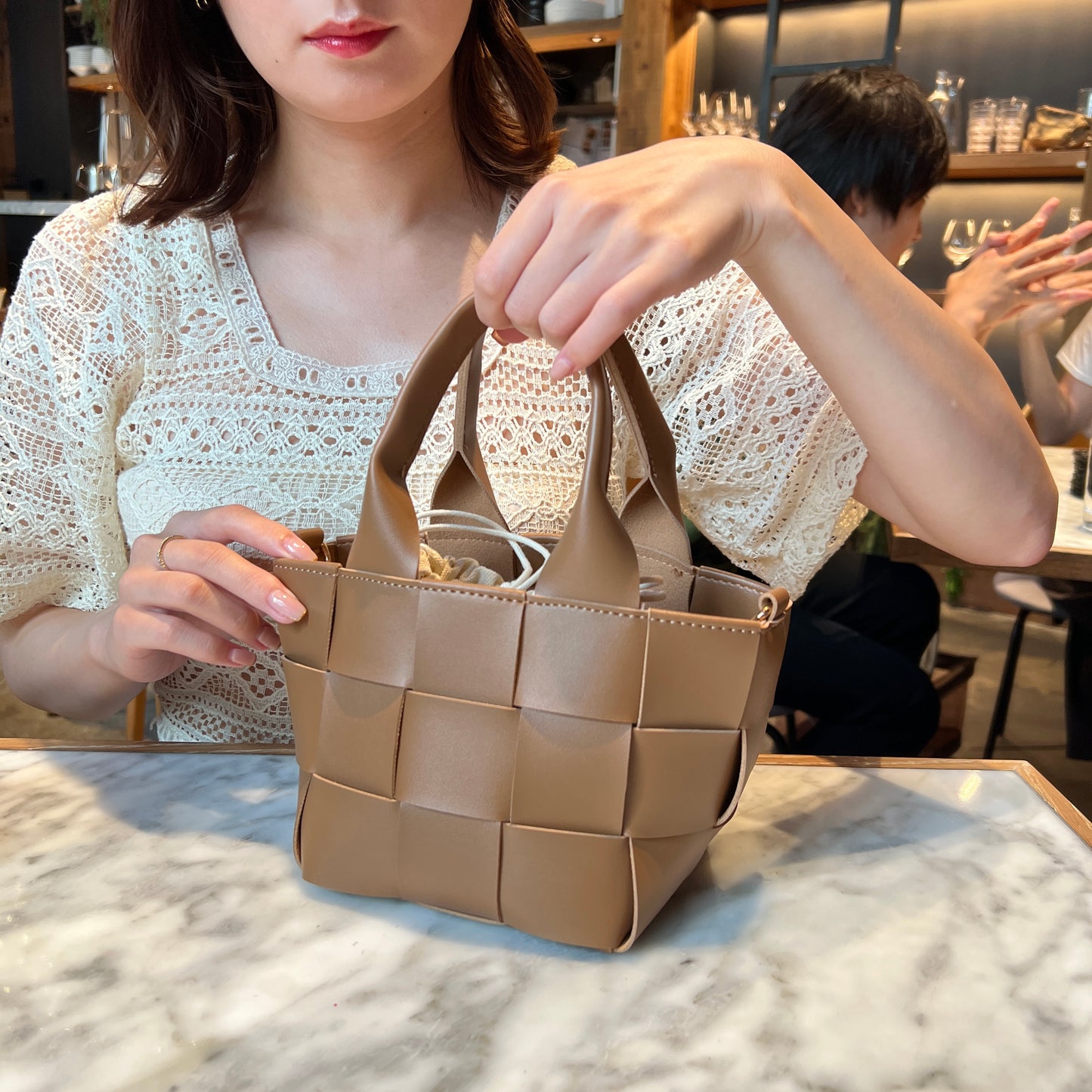 メッシュバスケットバッグ