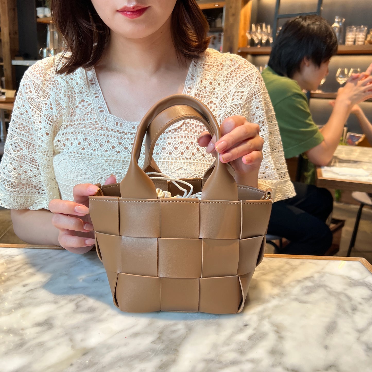 メッシュバスケットバッグ